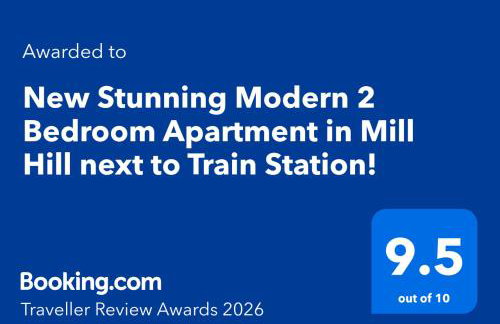 Award winning 2026 Stunning Modern 2 Bedroom Apartment in Mill Hill next to Train Station! - Foto 2