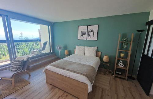 Studio au-dessus des nuages - Parking privé - Foto 8