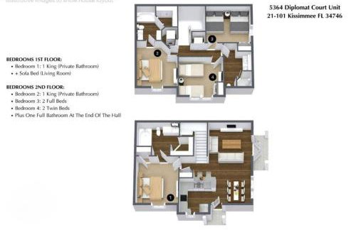 4 BD 3 BA Lucaya Village 21-101 - Foto 27