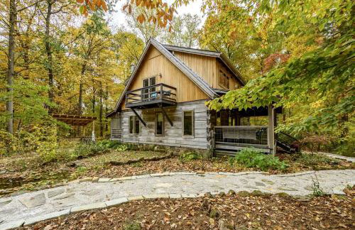 Impressive Log Cabin with Fireplace, Fire Pit and Hot-tub in Unionville, Indiana - Foto 46