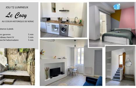 Le Cosy - T2 avec petite cour dans centre historique de Nérac - Foto 1