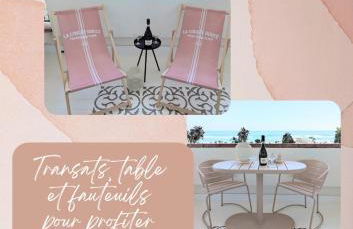 Studio Vue mer, Piscine, Wifi, Climatisation, Parking privé, Terrasse 1ère ligne - La Coulée Douce - Foto 2