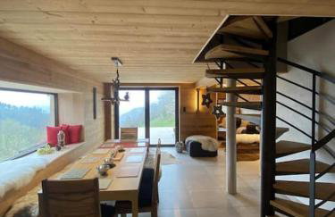 RELAX CHALET Nature Retreat - isolé sur 3 hectares - confort de LUXE - maison entière 150m2 - près de La Bresse - Foto 17