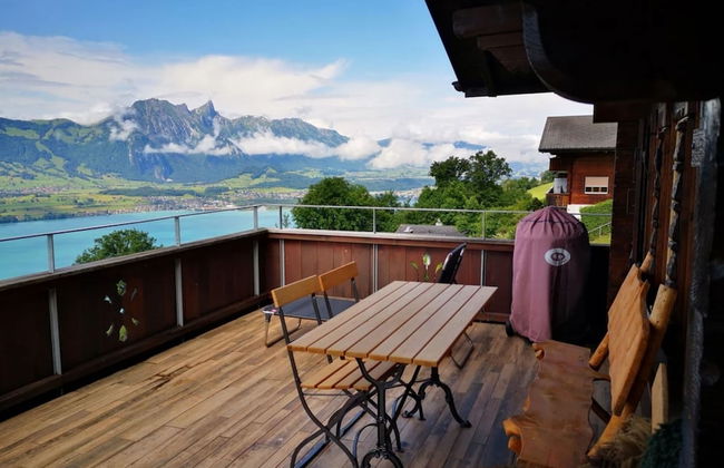 Chalet With Panoramic Views of the Mountains of the Oberland and Lake Thun - Foto 51