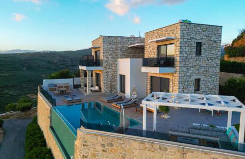 Paleokastro Villas with Private Heated Pool, Top Views - Next To Center - Top WiFi - Foto 78