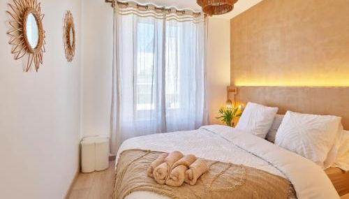 2BR Apartment near Colmar Centre - Boho Style, Hidden Room, Free Parking - Foto 3, furniture, towels, wardrobe