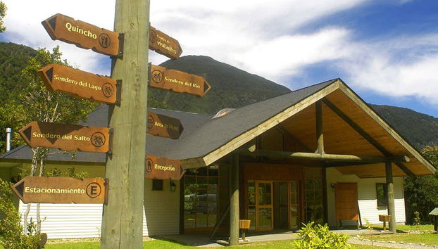 Una de las cabañas del parque