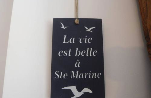 Combrit Sainte-Marine: T2 duplex rénové avec jardin privé et vue sur port - FR-1-481-91 - Foto 12