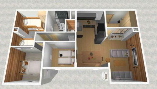 Appartement T4 8 couchages spacieux et cosy au pied des pistes - Foto 5