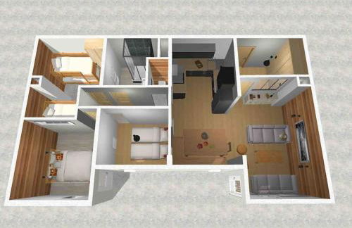 Appartement T4 8 couchages spacieux et cosy au pied des pistes - Foto 5