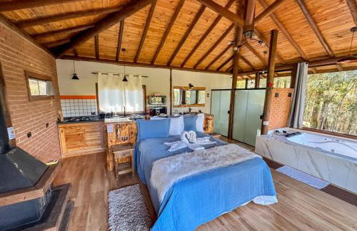 Chalé Valle dos sonhos romântico privativo com hidromassagem e lareira - Foto 1