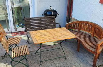 Ferienwohnung - Loft - mit 123qm bei Würzburg mit eigenen gratis Parkplatz Terasse Grill WLAN - nur Einzelbetten - Foto 25