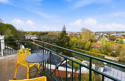 Maison familiale, vue panoramique, bord de Marne - Foto 10