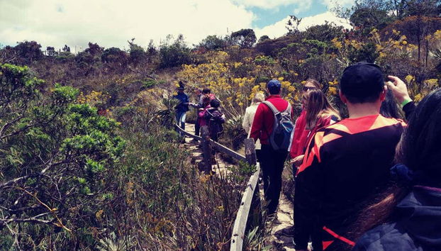 En route to Lake Guatavita