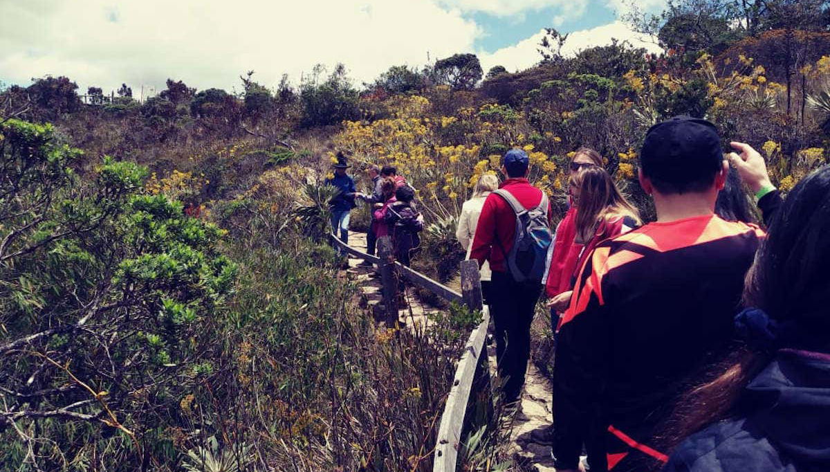 En route to Lake Guatavita