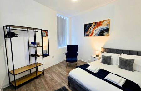 Stylish 1BR Executive Bury Stay with Kitchen and WiFi - Foto 6