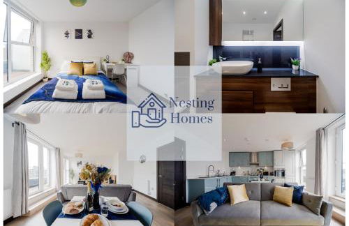 Step Free 2 Bed 2 bath Oasis FlatIClose to David Lloyd Gym with Fully Equipped Kitchen& Parking in DartfordIMins from station and 45 mins into Central London - Photo 51