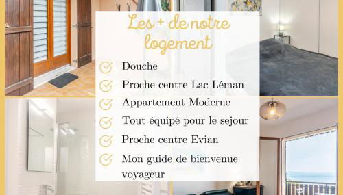 Appartement T2 I Vue Lac Léman I Evian les Bains - Foto 4