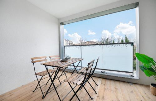 T2 Havre paix Toulouse avec terrasse et climatisation - Parking privé - 5 min Métro patte d'oie - Clinique pasteur - Foto 2