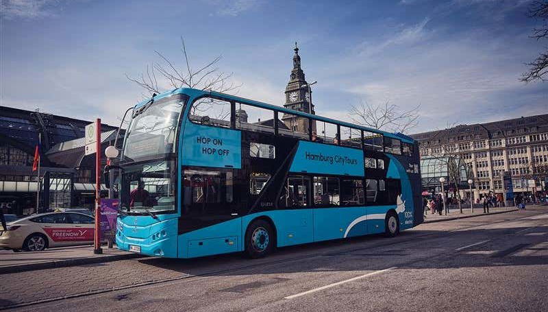 O ônibus turístico de Hamburgo