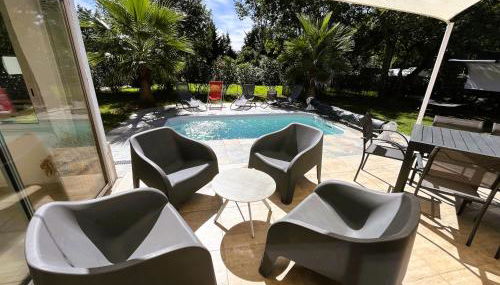 Le Cottage Bien-Etre Jacuzzi Piscine Chauffée Privée du Tarn entre Toulouse et Albi & Les Cottages du Tarn - Foto 5, sunbed