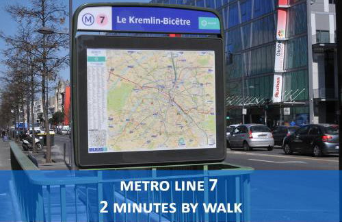 Beausoleil Studio Metro Paris Sud - Foto 22