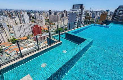 Estúdio Piscina Rooftop, WiFi 1GB, Metrô 600m - Foto 3