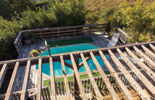 Lodge milieu - Piscine privée Terrasse - - Foto 12