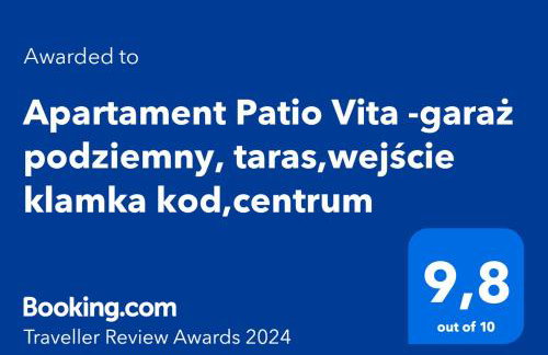 Apartament Patio Vita -garaż podziemny, taras,wejście klamka kod,centrum - Foto 40