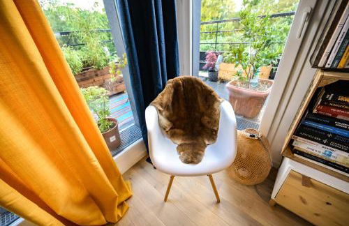 L'Olympique: appartement cosy, vue canal grande terrasse et parking - Foto 16