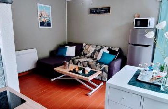 Le MARINE Rez de Jardin direct Plage Parking Privé Climatisé - Foto 12