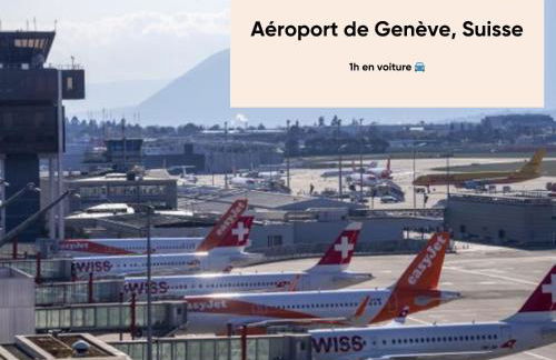 Cosy et moderne avec Clim - Lac Léman - Foto 21