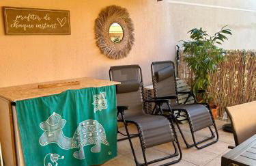 Appartement Hélène 200m plage, piscine et terrain de tennis - Photo 13