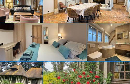 Chant des mouettes Maison rénovée spacieuse tout confort grand jardin belle terrasse aménagée parking 8 personnes 4 sdb 5 wc à 10 mn à pied de la mer Port en Bessin tous commerces restaurants proche Omaha Beach - Photo 2