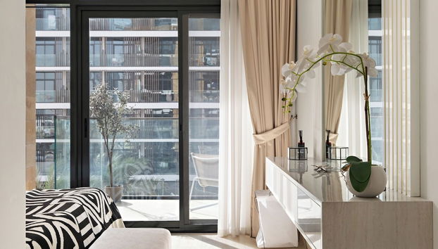 1BR Azizi Riviera B7 Pool View - Foto 3, Habitación