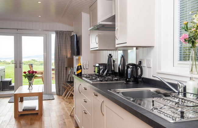 Super King Lodge-sleeps 2-hottub-sea View - Foto 7