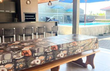 Casa Sol da Manhã - Piscina aquecida com hidromassagem - 300m da praia - Foto 35