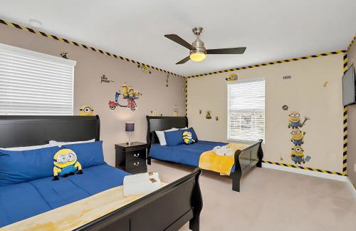 Near Disney - 5BR Home- Games Pool Hot Tub & BBQ - Foto 21