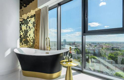 Goldstar Apartament- Wanna z widokiem, 19 Piętro, Hanza Tower Szczecin - Foto 45