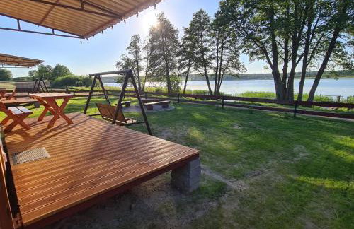 Siedlisko nr 4E i 4F nad jeziorem Skarlińskim, jezioro, mazury, domki letniskowe, bania - Foto 8