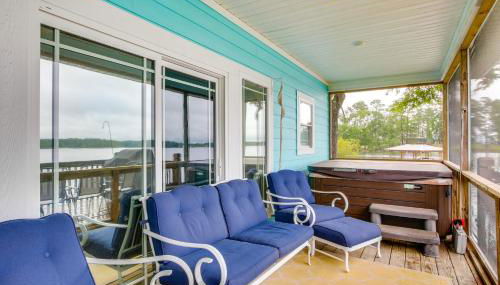Lakefront Home with Hot Tub and Dock in Cross Hill! - Foto 2