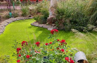 Refugio madera estilo árabe con estatuas, estanques y un pequeño zoo - Foto 36