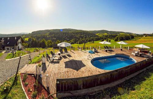 Stodoły w Bieszczadzie domy z basenem i widokiem na góry - Photo 49