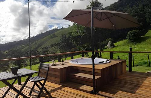 Cabaña Triángulo del Sol | Vista a las montañas | Hidromasaje | Aire - Foto 19