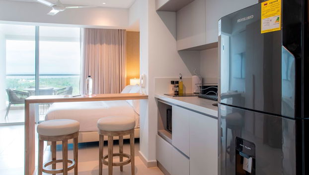 w Cozy Loft w Balcony in Crespo - Foto 5, Habitación