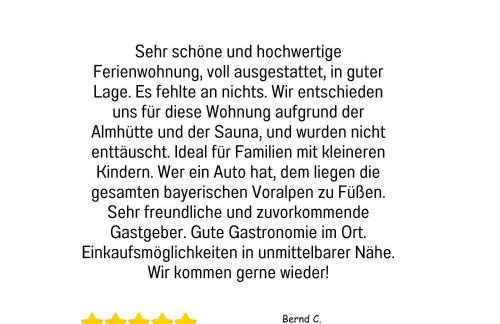 Ferienwohnung BirkenNEST-Sauna-Freisitz-Almhütte - Foto 43