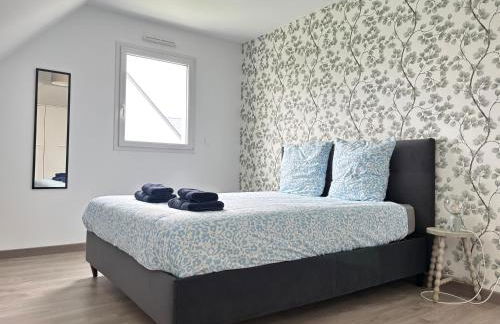 Les dunes, maison neuve 8 p bien équipée jardin clos, terrasse équipée, parking, garage à 850 m de la plage et centre bourg, sur plages du débarquement près Arromanches et Bayeux, chiens bienvenus - Foto 24