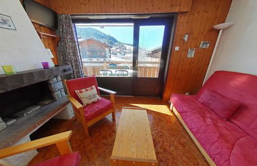 Studio cabine 4 pers. au pied des pistes avec balcon sud - Le Grand-Bornand - FR-1-241-123 - Foto 1