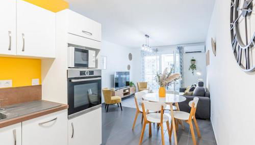 Le Barcelone, Beau T2, Clim, Terrasse,Centre ville - Foto 4, stove, pet friendly, toaster, minibar