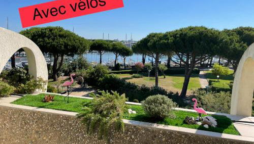 Studio vue port, belle terrasse, piscine - Photo 2